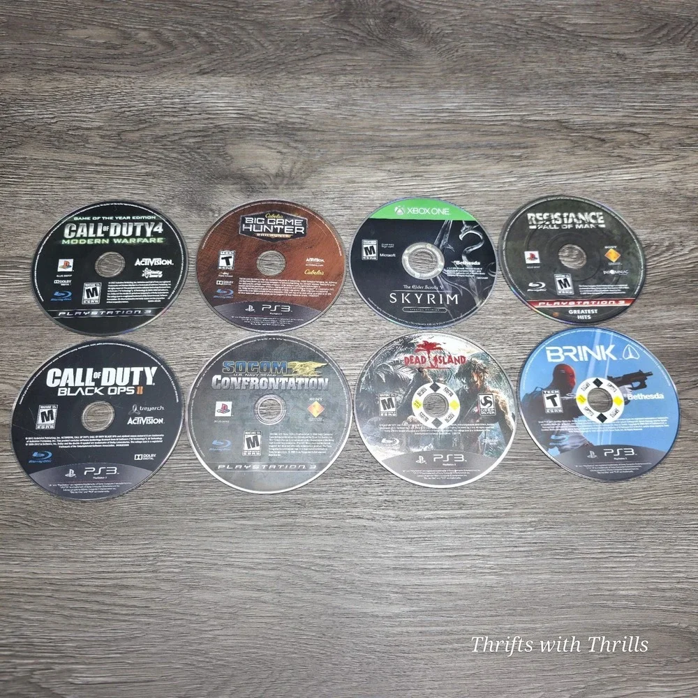 PS3 - Lot of 8 Games - COD, BGH, SKYRIM, DEAD ISLAND, +MORE - DISCS ONLY